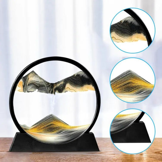 Sandscape Painting Sand Clock Moving Sand Art Hourglass Sand Timer 3D