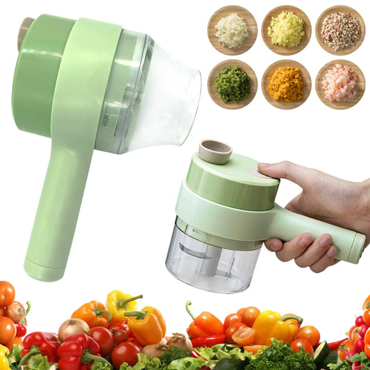 4 In 1 Portable Electric Vegetable Cutter