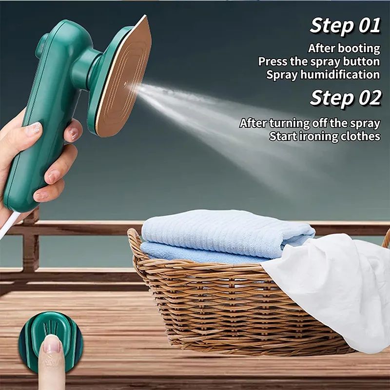 VERTICAL Portable Mini Electric Steam Iron Handheld Garment Steamer For Clothes Mini Ironing Machine